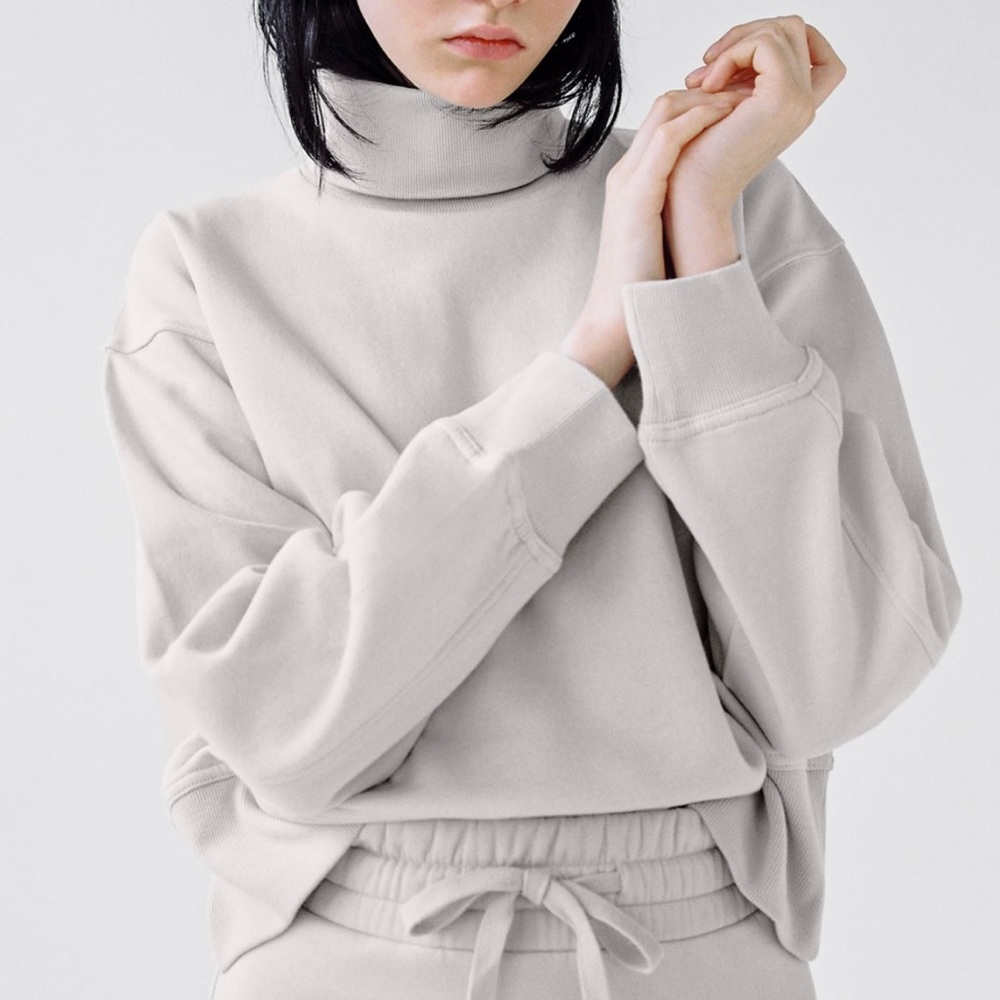 Zara high collar sweatshirt